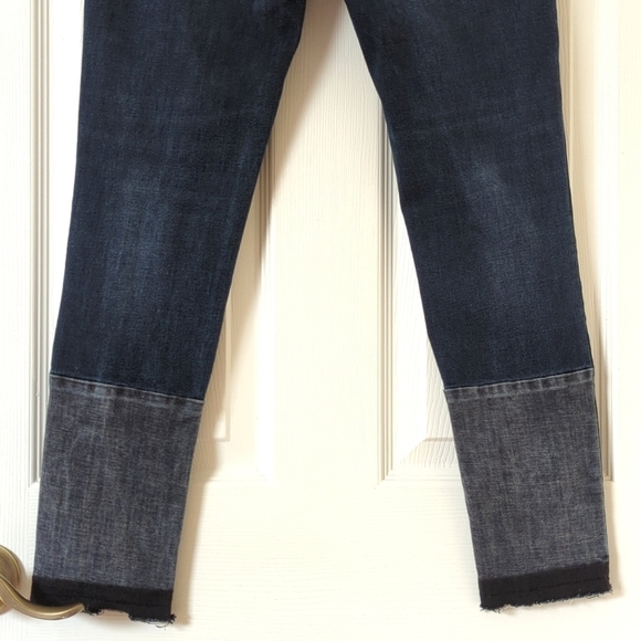 DL1961 Florence Instasculpt Dark Wash Mid Rise Ankle Cropped Skinny Jeans 27 - Picture 6 of 15